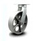 Service Caster 12 Inch Heavy Duty Red Semi Steel Cast Iron Wheel Swivel Caster with Swivel Lock SCC-KP92S1230-SSR-BSL - alternate 1